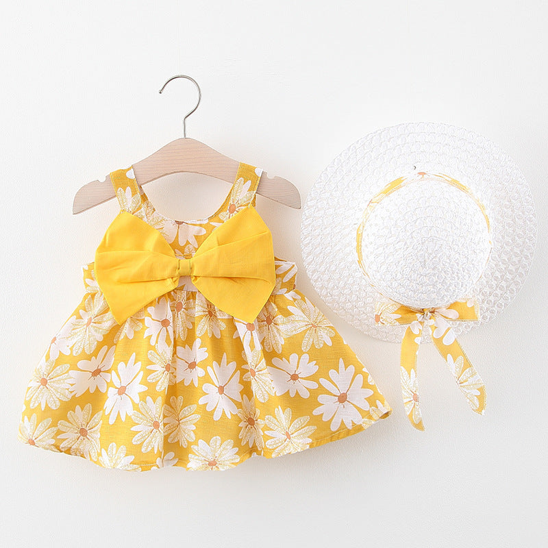 Wholesale Baby Girls 0-3 Years Old With Hats Printed Cotton Baby Clothes